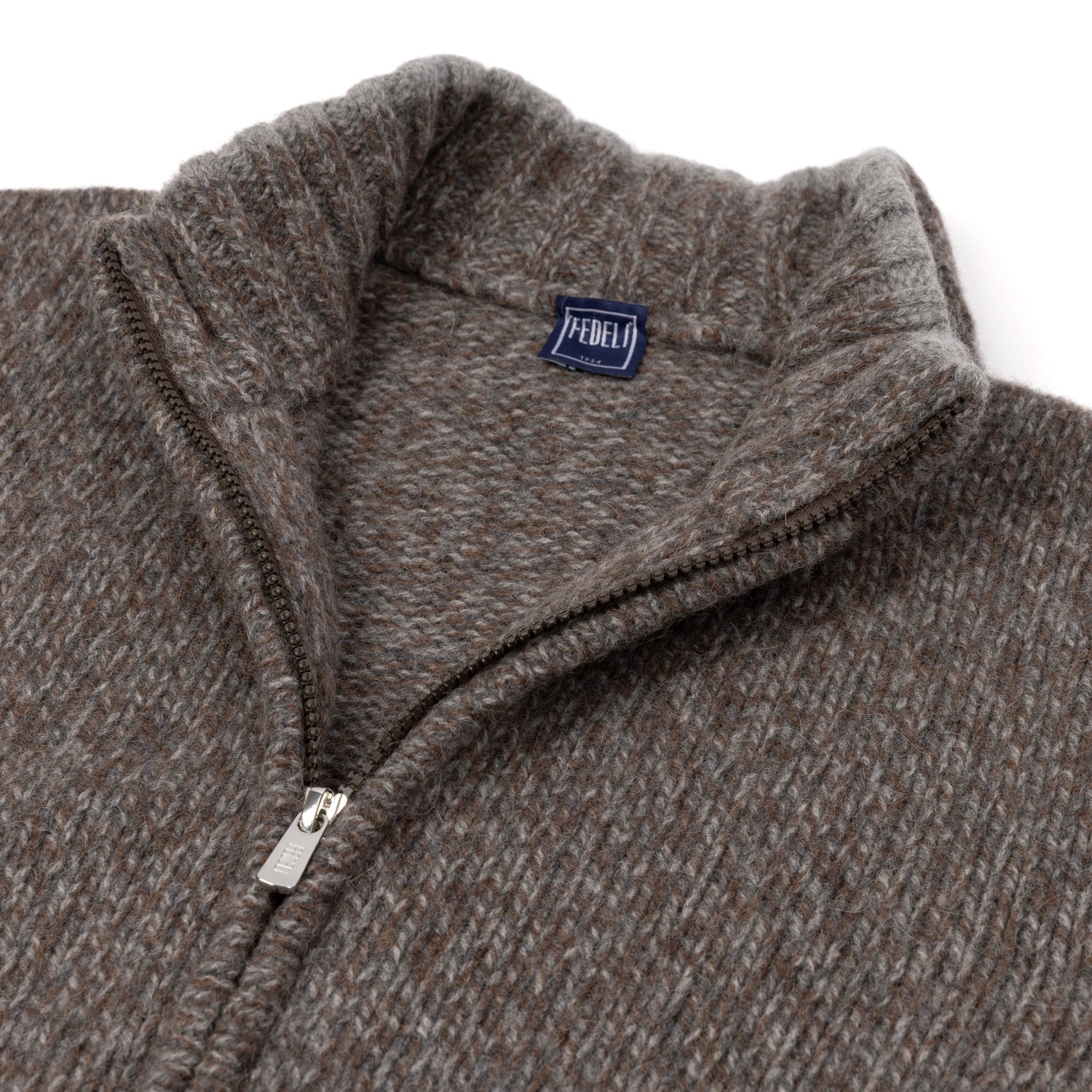 Zip-Cardigan "Favonius Open" made from Baby Alpaca Wool